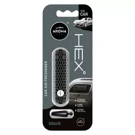 Автомобільний ароматизатор Aroma Car HEX - Black (835752), Аромат: Black