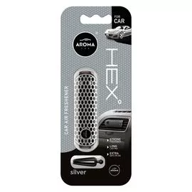 Автомобільний ароматизатор Aroma Car HEX - Silver (835769), Аромат: Silver