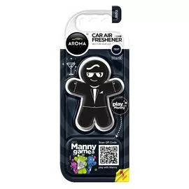 Автомобільний ароматизатор Aroma Car Manny - Black (929935), Аромат: Black