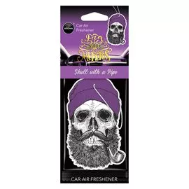 Автомобільний ароматизатор Aroma Car Dia De Los Muertos - Skull with a Pipe (10381)