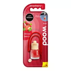 Автомобильный ароматизатор Aroma Car Wood - Strawberry 6 мл (92795), Аромат: Strawberry