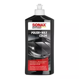 Цветной полироль с воском чёрный 500 мл SONAX Polish&Wax Color (296100), Об’єм: 500 мл
