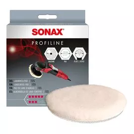 Круг полірувальний з натуральної овечої вовни і поліестеру 125 мм SONAX PROFILINE Lammwollpad 125 (493141)
