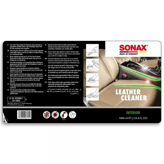 Средство для эффективной очистки гладкой кожи 1 л SONAX PROFILINE Leather Cleaner (281300), изображение 3