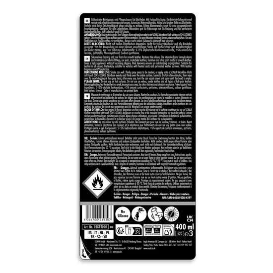 Піна по догляду за шкірою 400 мл SONAX PROFILINE Leather Care Foam (289300), зображення 2