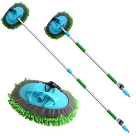 Швабра телескопічна з підключенням води та знімним мопом з мікрофібри 90-165 см SAPFIRE (002944), зображення 3