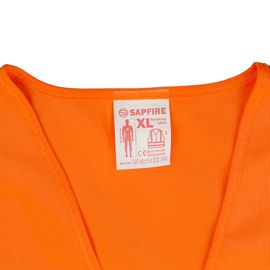Жилет сигнальний XL помаранчевий SH-028 SAPFIRE (401059), Колір: Помаранчевий, зображення 6