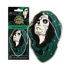 Автомобільний ароматизатор Aroma Car Dia De Los Muertos - Green Diamond Girl (832799), Аромат: Green Diamond Girl, зображення 2
