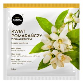 Ароматичні саше Aroma Home, Базова серія, Апельсиновий цвіт з евкаліптом 5,5 г (100209), Аромат: Цветы апельсина с эвкалиптом