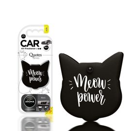 Автомобільний ароматизатор Aroma Car Art Cats Quotes - Black (831969), Аромат: Black