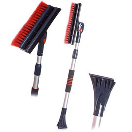 Щітка зі скребком та водозгоном на алюмінієвій телескопічній ручці з м'яким тримачем CA-85 CityUP (880856), зображення 4