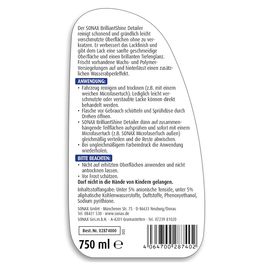 Быстрый полироль с блеском 750 мл SONAX XTREME Brilliant Shine Detailer (287400), изображение 4