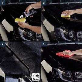 Кольоровий рідкий віск чорний 500 мл SONAX ColorWax Schwarz (298200), зображення 6