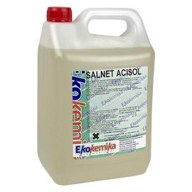 Засіб для видалення вапнякового нальоту, іржі та мильних відкладень з сантехніки 5 л Ekokemika Clean Line SALNET ACISOL (545425), Об’єм: 5 л