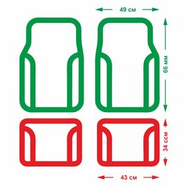 Гумові килимки в салон PUFI CLASSIC чорні (112509), зображення 2