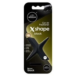 Автомобильный полимерный ароматизатор Aroma Car X Shape - Black (108984), Аромат: Black