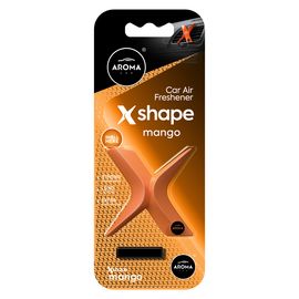 Автомобільний полімерний ароматизатор Aroma Car X Shape - Mango (108991), Аромат: Mango