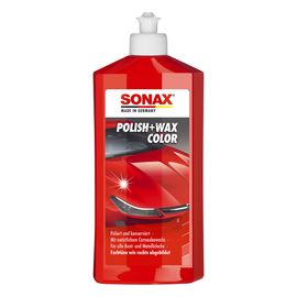 Цветной полироль с воском красный 500 мл SONAX Polish&Wax Color (296400), Об’єм: 500 мл, зображення 2