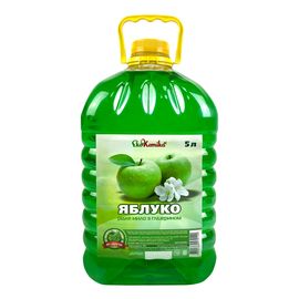 Рідке мило Зелене яблуко 5 л Ekokemika Clean Line SALNET SOAP (545739), Об’єм: 5 л, Аромат: Зелене яблуко