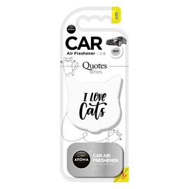Автомобільний ароматизатор Aroma Car Art Cats Quotes - Fresh Linen (831952), зображення 2