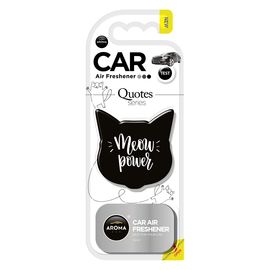 Автомобільний ароматизатор Aroma Car Art Cats Quotes - Black (831969), Аромат: Black, зображення 2