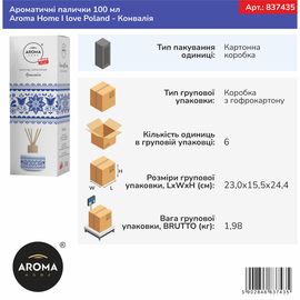Ароматичні палички Aroma Home, I love Poland, Конвалія 100 мл (837435), Аромат: Ландыш, зображення 2