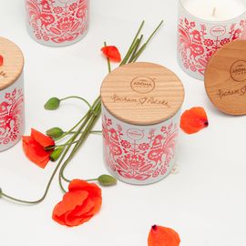 Ароматична свічка Aroma Home, I love Poland, Квітка маку 150 г  (837404), Аромат: Цветок мака, зображення 3