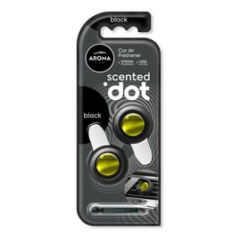 Автомобільний мембранний ароматизатор Aroma Car Scented Dot Double - Black (12009)