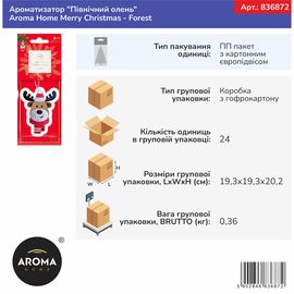 Ароматизатор "Північний олень" Aroma Home Merry Christmas - Forest (836872), зображення 3