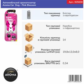 Автомобільний ароматизатор Aroma Car Dog - Pink Blossom (925630), Аромат: На обдув + Підвісний, зображення 2