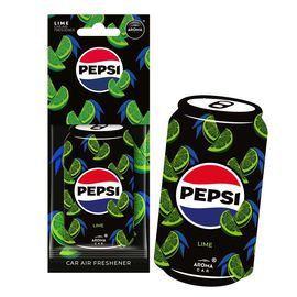 Автомобильный ароматизатор Aroma Car PEPSI Cellulose Can - Lime (11358), Аромат: PEPSI-Lime, зображення 2