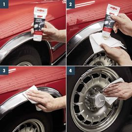 Поліроль для хрому, алюмінію, латуні 75 мл SONAX Chrome + Alupaste (308000), зображення 6