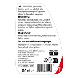 Очиститель складного верха кабриолета 500 мл SONAX Cabrio Verdeck Reiniger (309200), изображение 2
