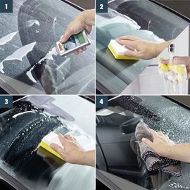 Поліроль-очисник скла інтенсивний 250 мл SONAX Scheiben Reinigungs Politur intensiv (337100), зображення 5