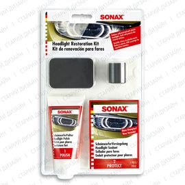 Набір для полірування пластикових фар 75 мл SONAX Headlight Restoration Kit (405941), зображення 4
