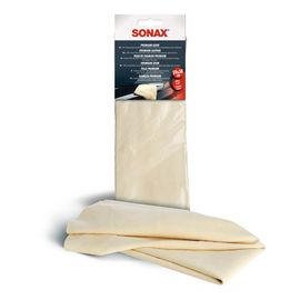 Салфетка из натуральной кожи премиум класса 59х38 см SONAX Premiumleder (416300)