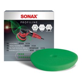 Круг полірувальний середньої твердості зелений 143 мм SONAX ExzenterPad medium 143 (493341)