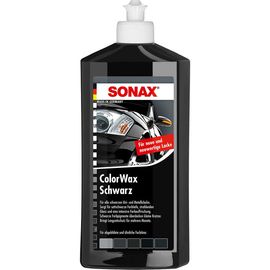 Кольоровий рідкий віск чорний 500 мл SONAX ColorWax Schwarz (298200), зображення 2