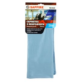 Серветки для скла 35х40 см блакитна SA-214 SAPFIRE Shine (002876), зображення 4