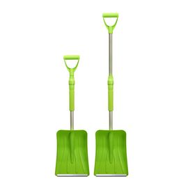 Лопата для снігу телескопічна 86,5-115 см зелена SAPFIRE (400441), зображення 2