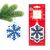 Ароматизатор "Сніжинка блакитна 3D" Aroma Home Merry Christmas - Mulled Wine (837220), зображення 2