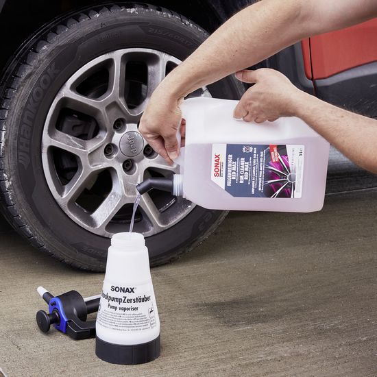 Професійний очисник дисків 5 л SONAX PROFILINE Felgen Reiniger Red Max (231505), зображення 6