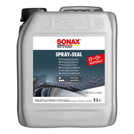 Професійне водовідштовхувальне захисне покриття для кузова 5 л SONAX PROFILINE Spray + Seal (243500), зображення 2