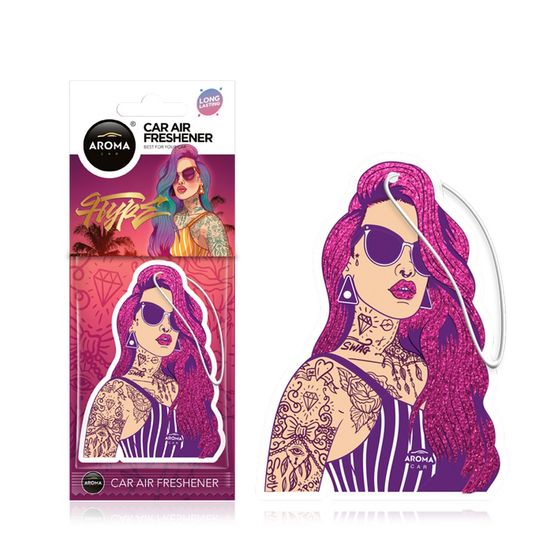 Автомобільний ароматизатор Aroma CarAroma Car Hype Girl - Pink Hair (832621), Аромат: Pink Hair, зображення 2
