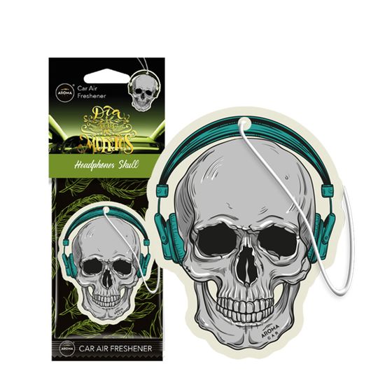 Автомобільний ароматизатор Aroma Car Dia De Los Muertos - Headphone Skull (832775), Аромат: Headphone Skull, зображення 2