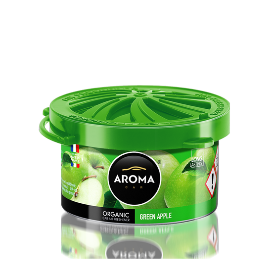 Автомобільний ароматизатор Aroma Car Organic - Green Apple (921014), Аромат: Green Apple