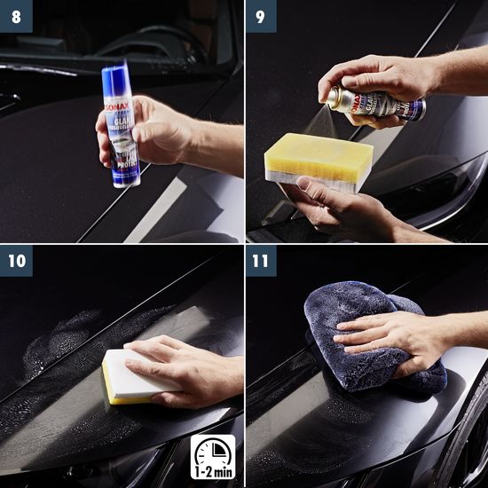 Набір для захисту ЛФП керамічним покриттям (рідке скло) 240 мл SONAX XTREME Ceramic Lackprotect (247941), зображення 10