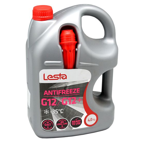 Антифриз G12/G12+ -35 °С рожевий 4 л Lesta (390570)