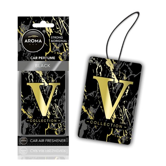 Автомобільний ароматизатор Aroma Car V-COLLECTION - Black (835509)