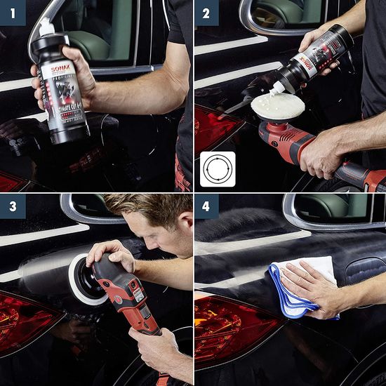 Стартова полірувальна паста для кузова автомобіля 250 мл SONAX PROFILINE Ultimate Cut 6+/3 (239141), зображення 4